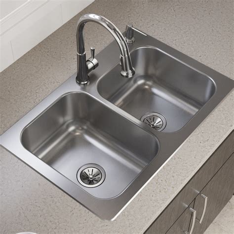 overmount stainless steel sink that fits a 33 cabinet|elkay 22 inch sink.